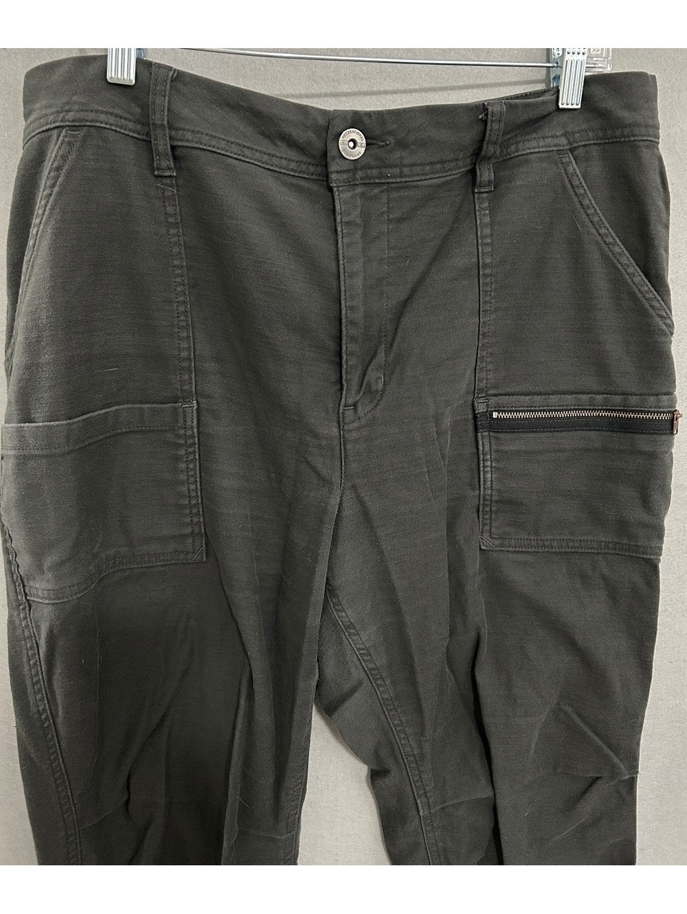 REI Hiking Pants Drawstring Jogger Ankle Gray Womens Size 16